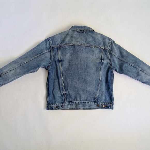 Levi's Jean Jacket Womens L Blue Denim Ladies Trucker Classic Button Cotton - Picture 10 of 10